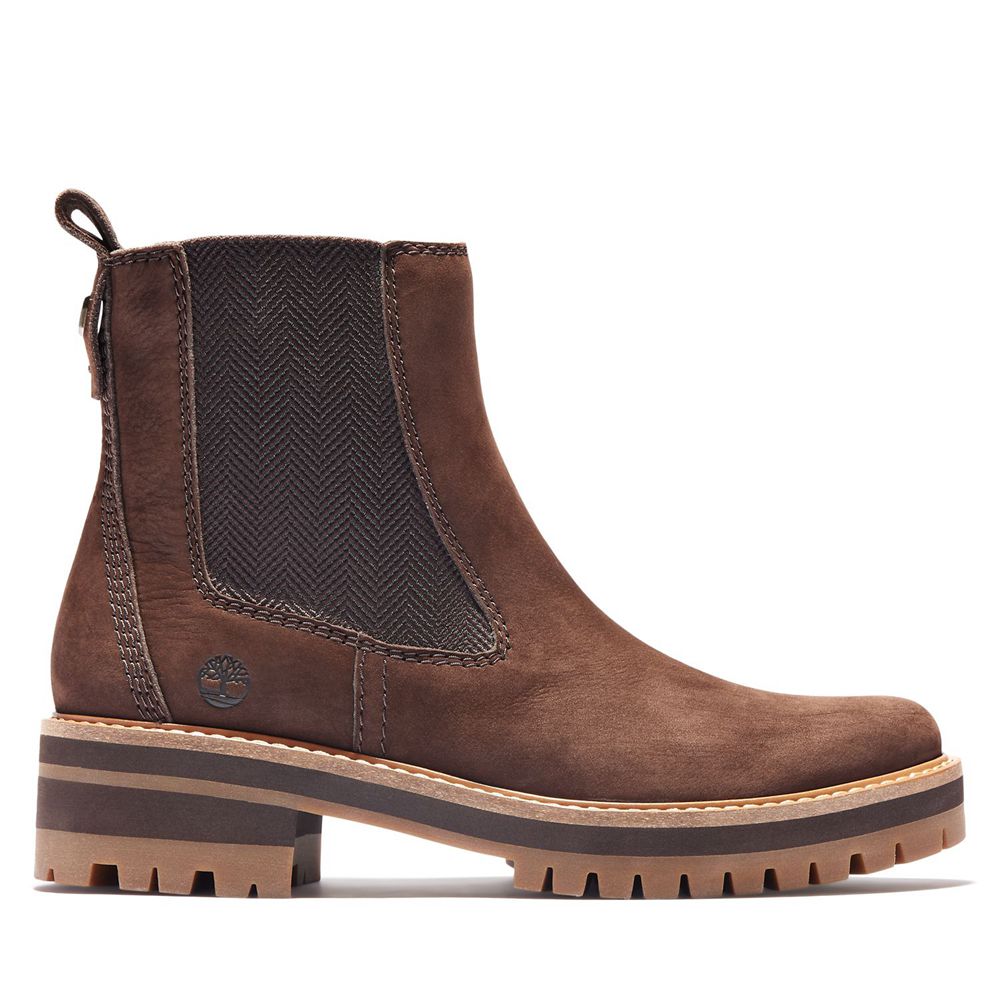 Timberland Chelsea Μποτακια Γυναικεια Βαθυ Καφε - Courmayeur Valley - Greece 1236487-AJ